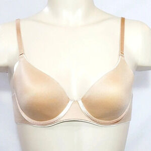 34A Hanes HCC5 BT97 Barely There 5737 Simply The‎ One Underwire Bra Nude